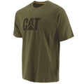 Green - Front - Caterpillar Mens TM Logo Short Sleeve T-Shirt