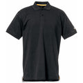 Black - Back - Caterpillar Mens Classic Short Sleeve Polo Shirt