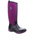 Black-Maroon - Front - Muck Boots Unisex Arctic Adventure Pull On Wellington Boots