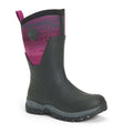 Black-Magenta - Front - Muck Boots Unisex Arctic Sport Mid Pull On Wellies