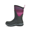 Black-Magenta - Lifestyle - Muck Boots Unisex Arctic Sport Mid Pull On Wellies