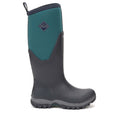 Navy-Spruce - Close up - Muck Boots Womens-Ladies Arctic Sport Tall Pill On Wellie Boots