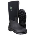 Black - Pack Shot - Muck Boots Unisex Chore Classic Hi Patterned Wellingtons
