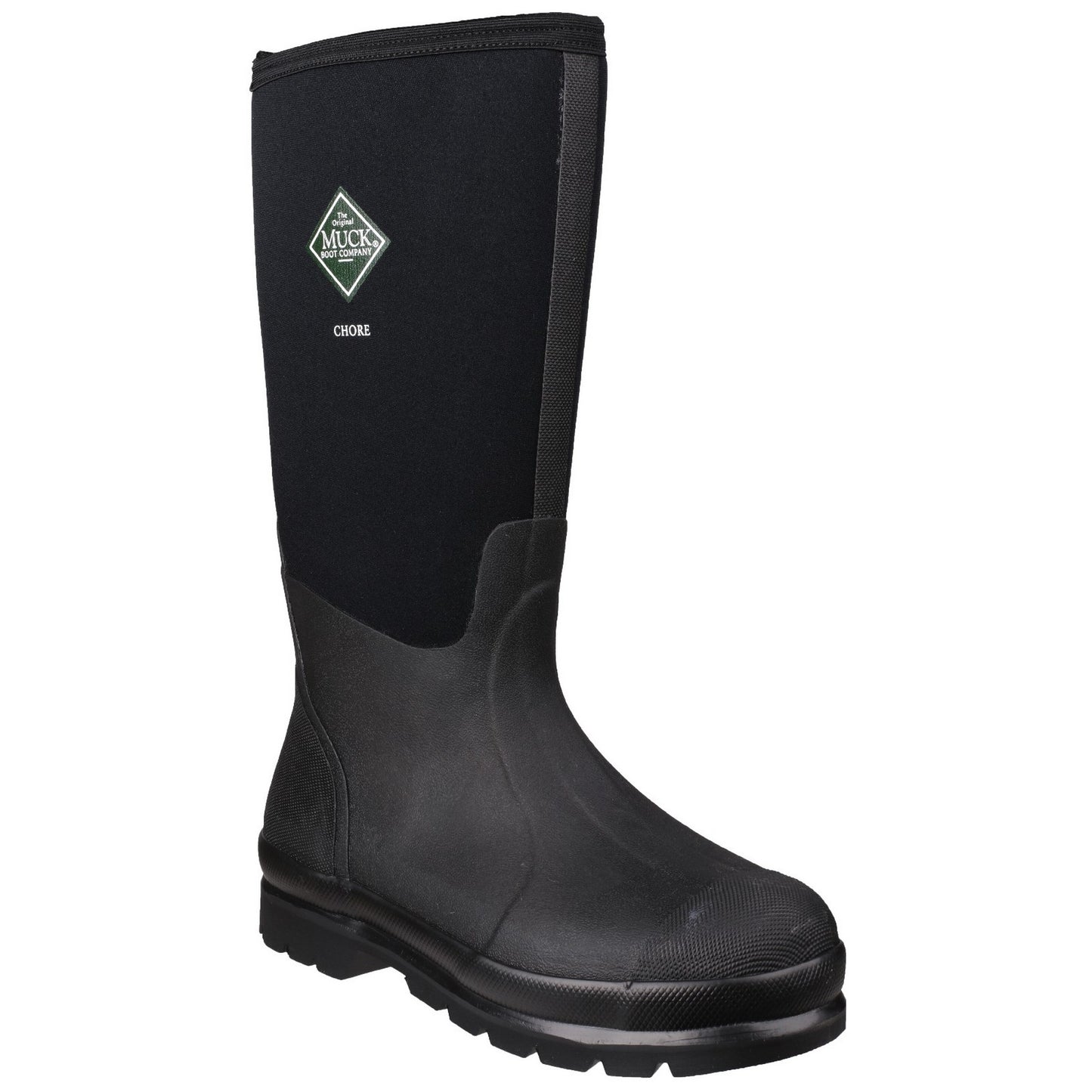 Black - Front - Muck Boots Unisex Chore Classic Hi Patterned Wellingtons