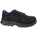 Black - Side - Timberland Pro Womens-Ladies Powertrain Low Lace Up Safety Shoes
