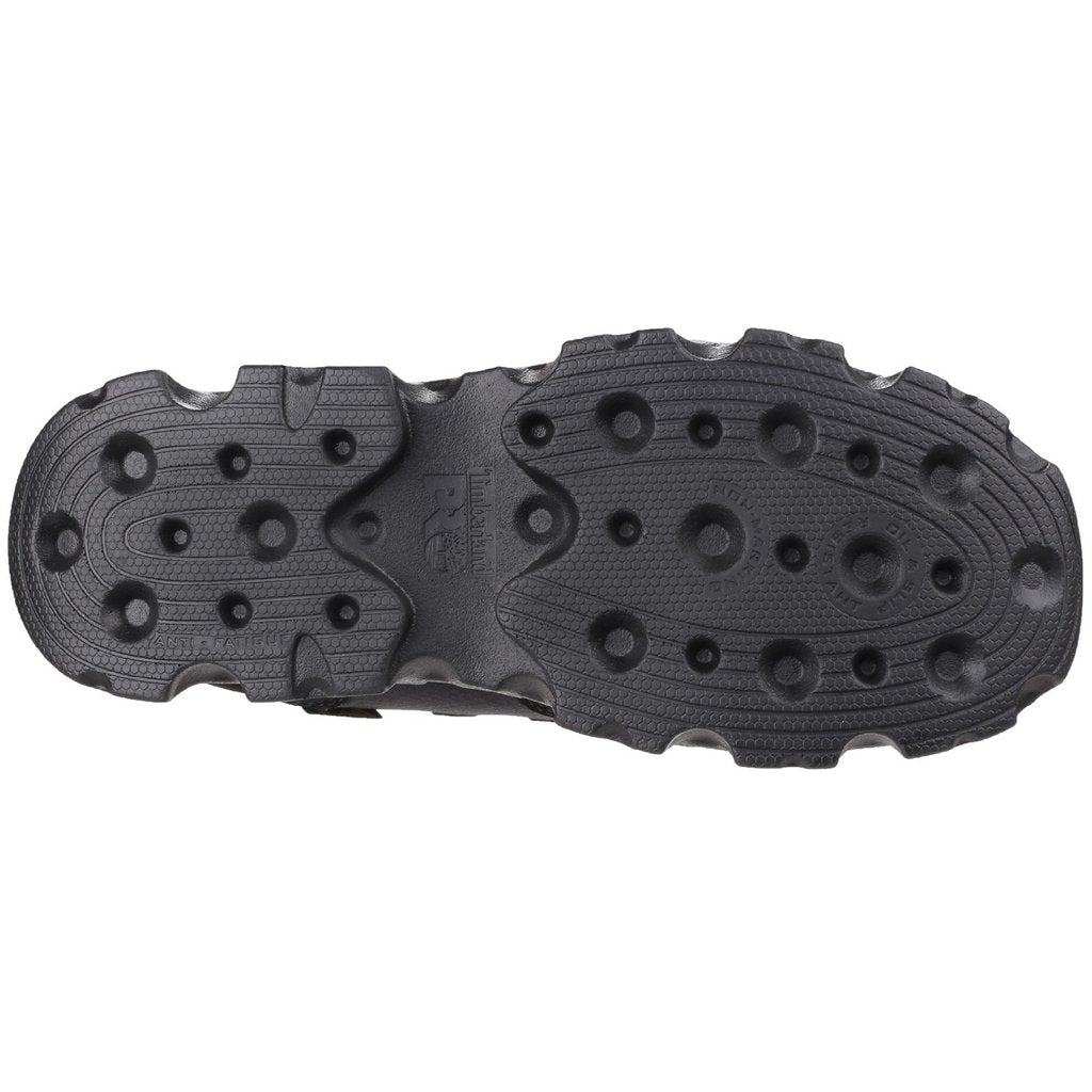 Black - Pack Shot - Timberland Pro Womens-Ladies Powertrain Low Lace Up Safety Shoes