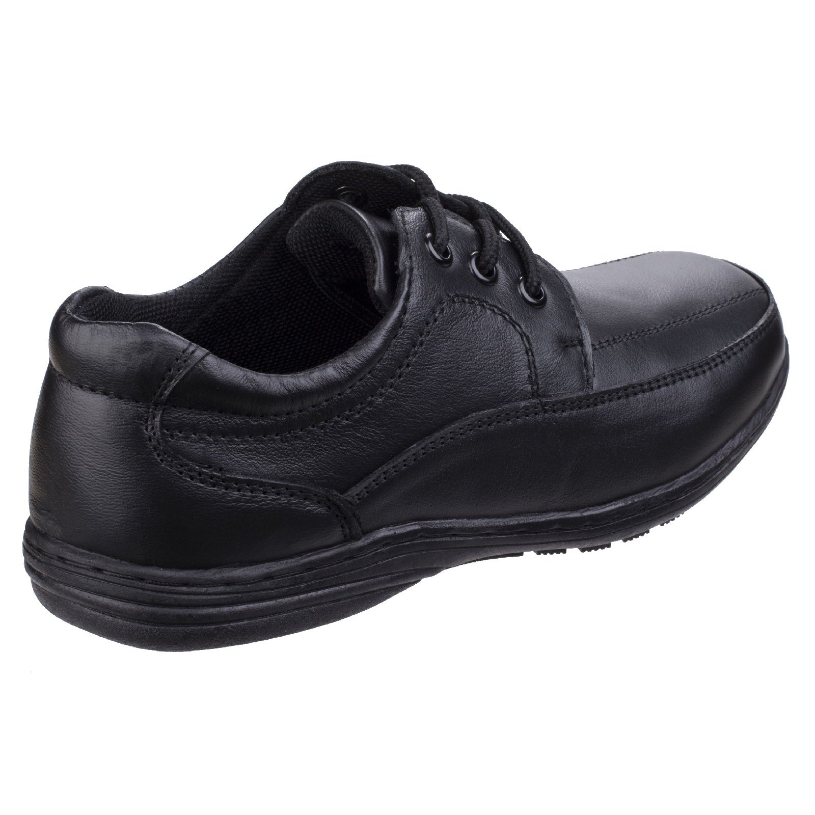 Black - Back - Mirak Childrens Boys Adam School Shoes