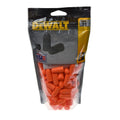Orange - Back - Dewalt Disposable Earplugs (50 Pairs)