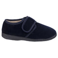 Navy - Lifestyle - Fleet & Foster Mens Sam Touch Fastening Slippers