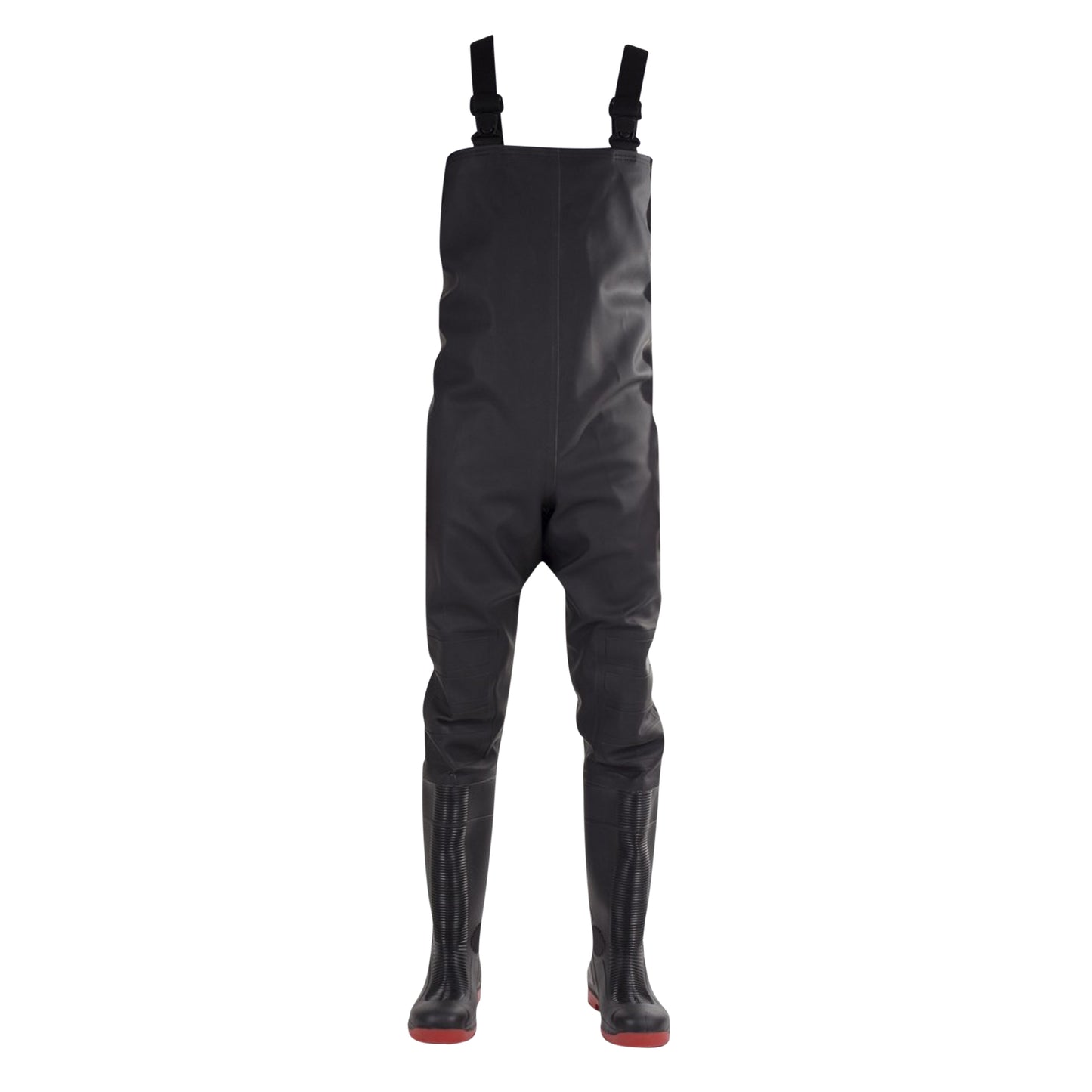 Black-Red - Front - Amblers Safety Unisex Danube Chest Safety Wader