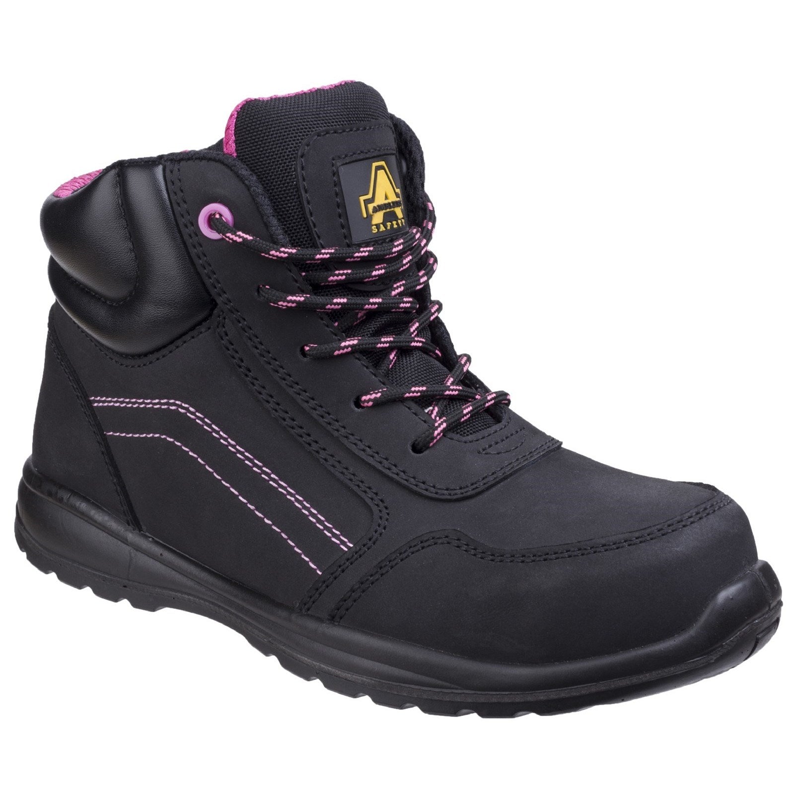 Black - Front - Amblers Safety AS601 Womens-Ladies Composite Safety Boots
