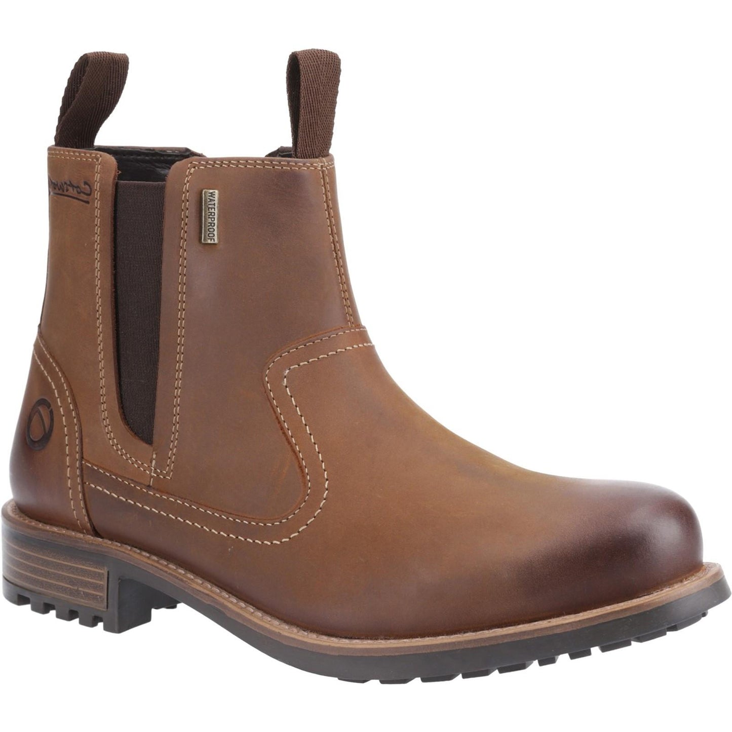 Light Brown - Front - Cotswold Mens Worcester Walking Boots