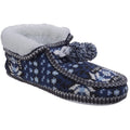 Blue - Front - Divaz Womens-Ladies Lapland Knitted Slippers