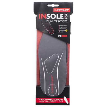 Black - Back - Dunlop Unisex Adults Supportive Odour Control Insoles