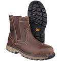 Dark Beige - Pack Shot - Caterpillar Unisex Pelton Safety Leather Boots