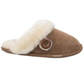 Chestnut - Back - Cotswold Womens-Ladies Lechlade Sheepskin Mule Slippers