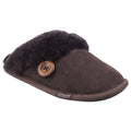 Chocolate - Front - Cotswold Womens-Ladies Lechlade Sheepskin Mule Slippers