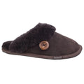 Chocolate - Back - Cotswold Womens-Ladies Lechlade Sheepskin Mule Slippers