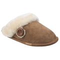 Chestnut - Front - Cotswold Womens-Ladies Lechlade Sheepskin Mule Slippers