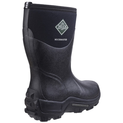 Black - Side - Muck Boots Unisex Muckmaster Mid Wellingtons