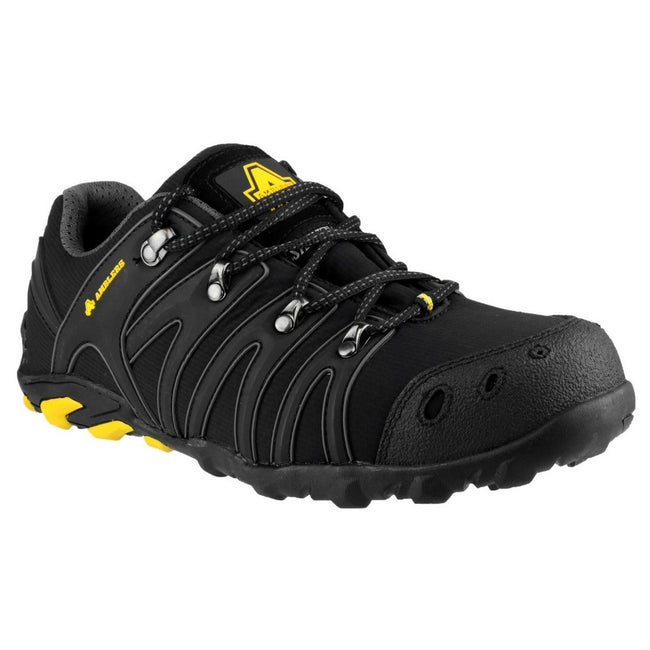 Black - Front - Amblers Safety Unisex FS23 Softshell Safety Trainers
