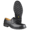 Black - Pack Shot - Amblers Safety Mens FS46 Mocc Toe Safety Slip On Shoe