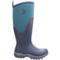 Navy-Spruce - Back - Muck Boots Womens-Ladies Arctic Sport Tall II Pull On Wellington Boots