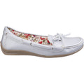 Silver - Front - Fleet & Foster Women-Ladies Alicante Boat Shoes