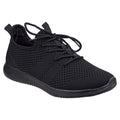 Black - Front - Divaz Womens-Ladies Heidi Knit Shoes