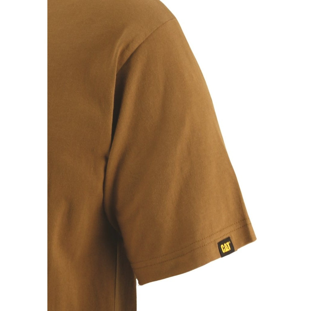 Bronze - Back - Caterpillar Mens Trademark Logo T-Shirt