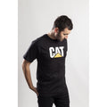 Black - Side - Caterpillar Mens Trademark Logo T-Shirt