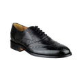 Black - Back - Amblers Ben Leather Soled Shoe - Mens Shoes
