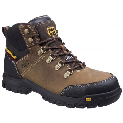 Brown - Front - Caterpillar Mens CAT Framework S3 Safety Leather Boots