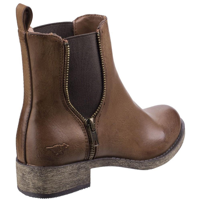 Brown - Side - Rocket Dog Womens-Ladies Camilla Bromley Gusset Ankle Boots