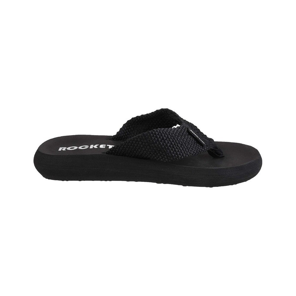 Black - Back - Rocket Dog Womens-Ladies Sunset Slip On Sandals