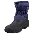 Navy - Pack Shot - Cotswold Adults Chase Touch Fastening and Zip Up Winter Boots