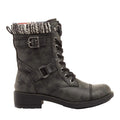 Black - Back - Rocket Dog Womens-Ladies Thunder Biker Boots