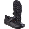 Black - Close up - Hush Puppies Childrens Girls Cindy Back To School Shoes