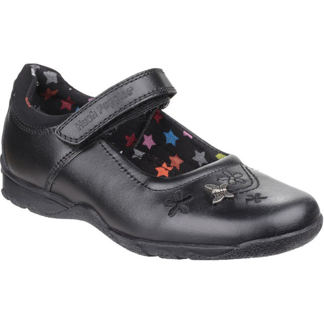 Black - Front - Hush Puppies Childrens Girls Clare Back To School Shoes