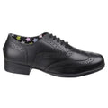 Black - Side - Hush Puppies Childrens Girls Kada Back To School Shoes