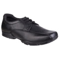 Black - Back - Hush Puppies Childrens Boys Vincente Senior School Shoe