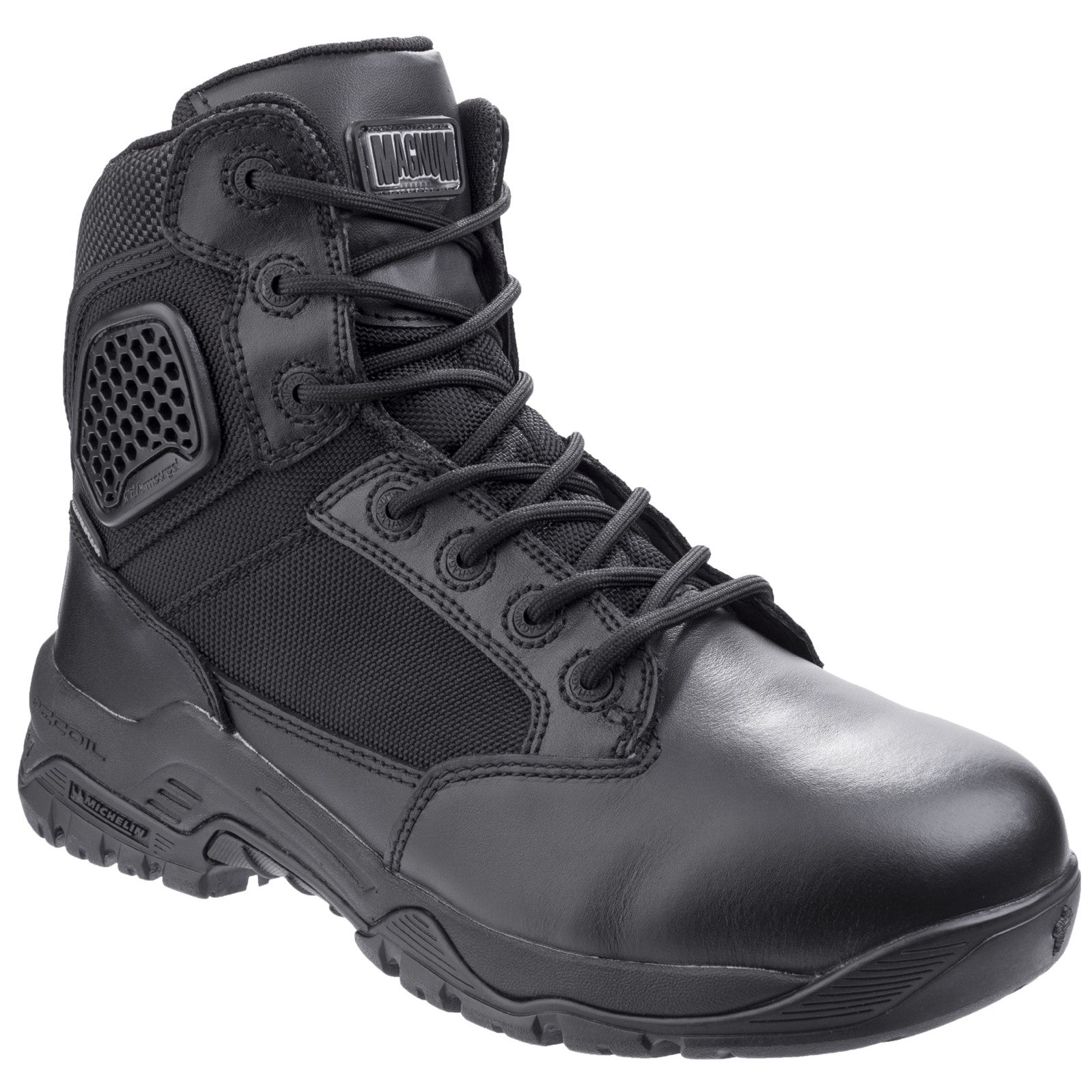 Black - Front - Magnum Mens Strike Force 6.0 Waterproof Work Boots