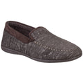 Brown - Front - Cotswold Mens Stanley Moc Toe Full Slipper