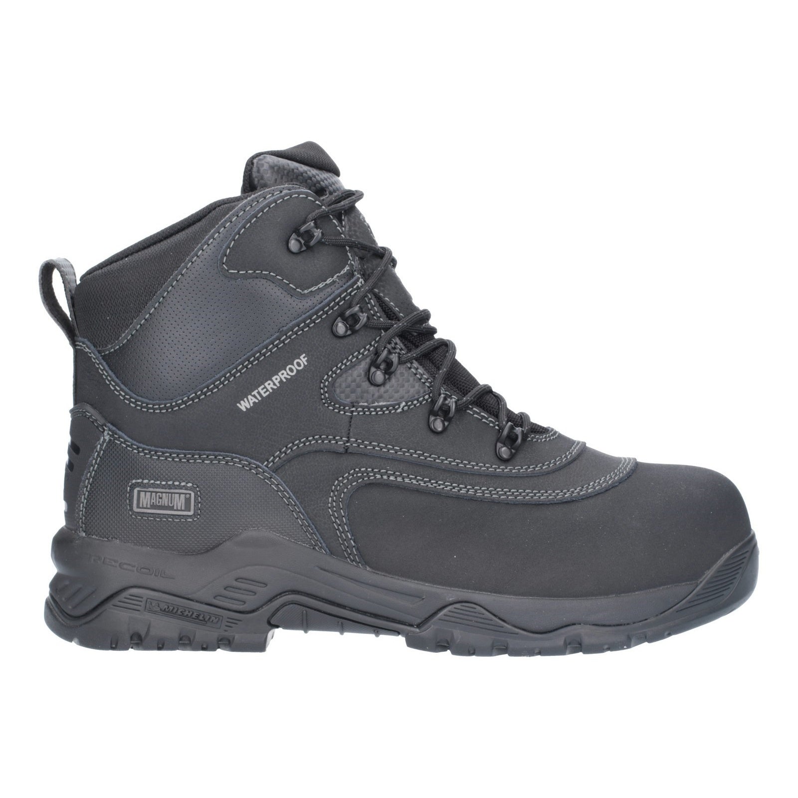 Black - Side - Magnum Mens M801552 Broadside Safety Boot