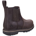 Brown - Back - Amblers Mens AS231 Leather Dealer Boot