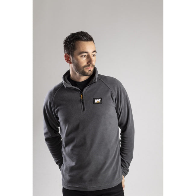 Grey - Lifestyle - CAT Lifestyle Mens Concord Fleece Pullover
