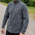 Grey - Pack Shot - CAT Lifestyle Mens Concord Fleece Pullover