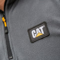 Grey - Close up - CAT Lifestyle Mens Concord Fleece Pullover