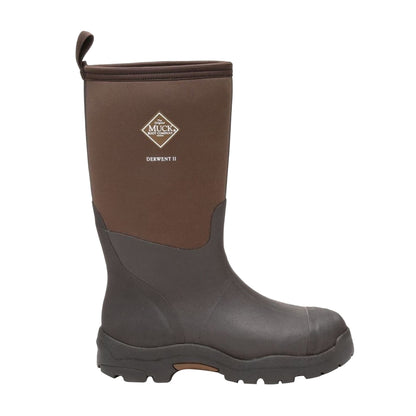 Black-Bark - Front - Muck Boots Unisex MB Derwent II Slip On Boot