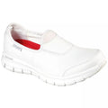 White - Front - Skechers Womens Sure Track Slip Resistant Slip On Work Shoe
